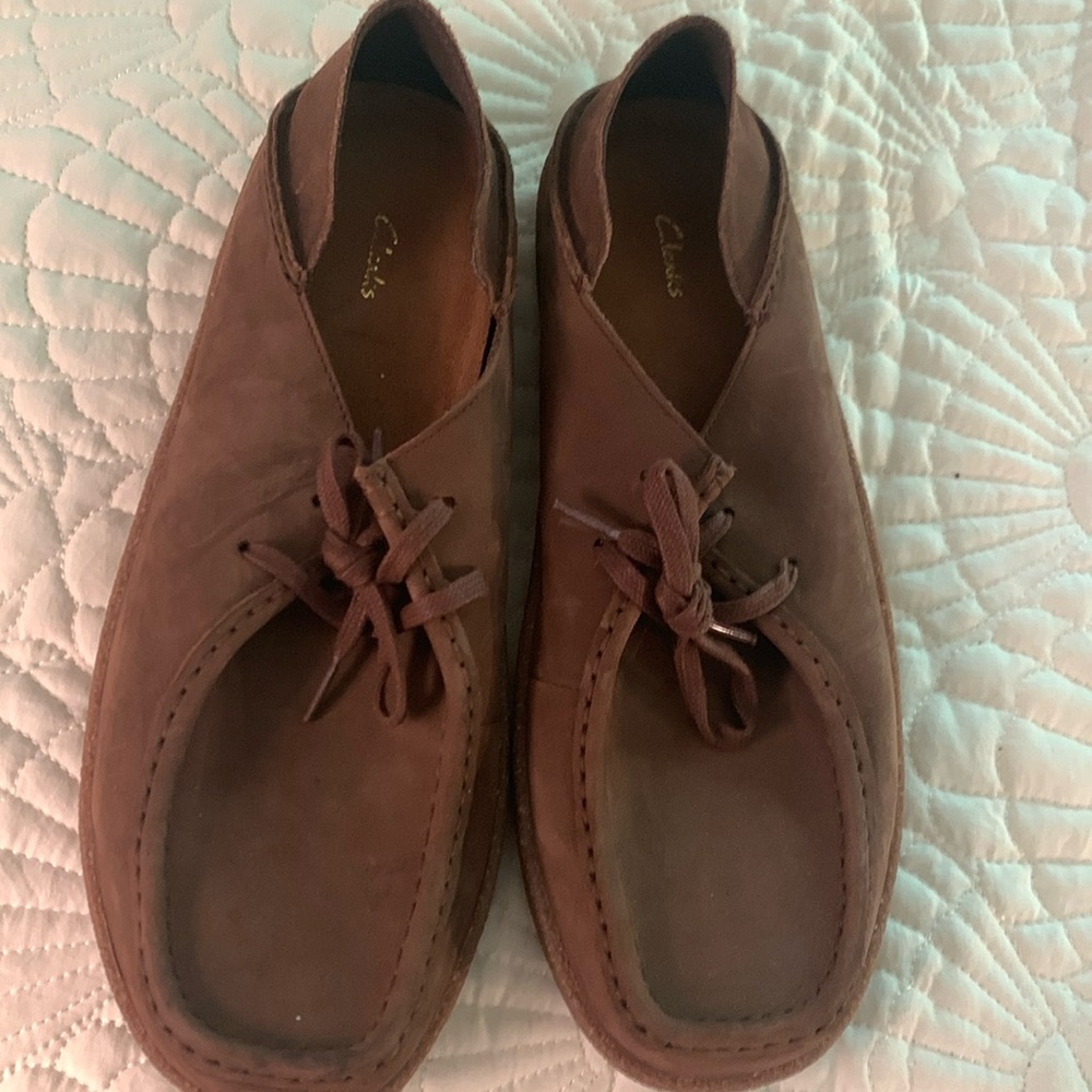 Clarks Brown Leather Loafers